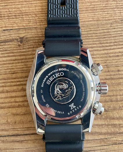 Seiko Prospex Chronograph Solar Quartz Diver Watch