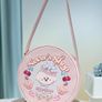 Flower Knows Never's Shop Collection Round Cookie Pink Shoulder Crossbody Bag Image 2