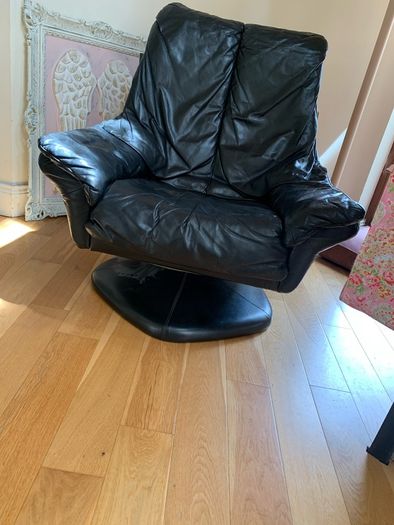 Large Leather swivel  chair