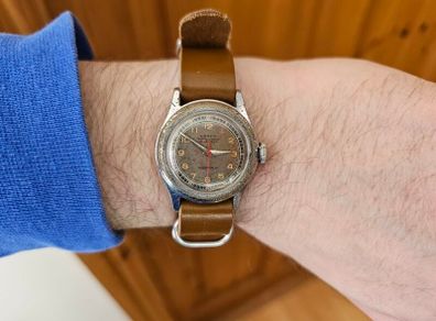 1940s Swiss Made Lanco Military Mechanical Wind up Watch