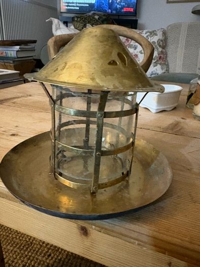 Antique Arts & Crafts Candle Lantern