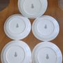 Royal Doulton Air India bone china small plates, set of 5 Image 2