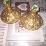4 Beautiful Old Heavy Brass Oil Lamp Bases, Image 2