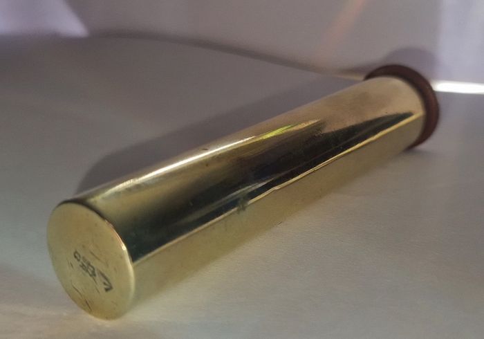 Original 1914 WWI British Army Brass Rifle Oiler - Lee Enfield - Marked