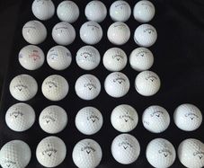 32 callaway and Taylormade balls