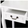 white Dressing Table 4 Drawer Stool Mirror Image 5