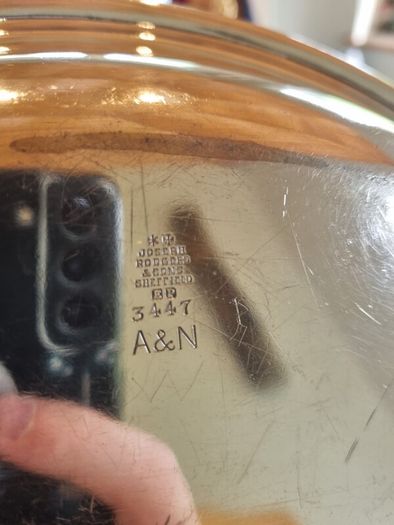 Silver serving dish