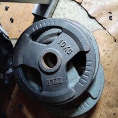 weight 4x 10kg Olympic plates like new