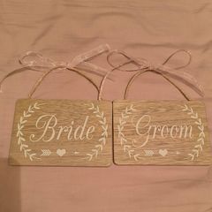 Bride & groom's sign