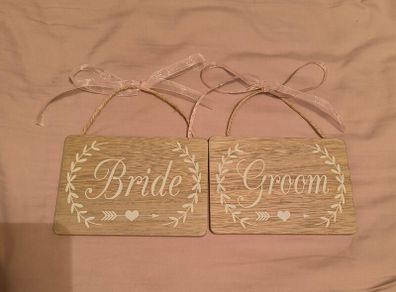 Bride & groom's sign
