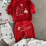 Brand new - Christmas unisex outfit bundle 3-6 months (2 sleepsuits, 2 tops, 2 bottoms, 1 vest and 2 bibs) Image 4