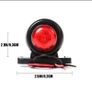 x2PCS Truck Trailer Lights LED Side Marker Indicators Lorry Tractor Signal Lights Parking Light Red/White Image 3