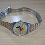 Vintage Disney Mickey Mouse Watch: Gold, Silver & Steel Image 3