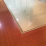 Dining Table and 6 chairs with frosted glass insert and matching coffee table Image 2