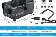 Fog Machine 500W Smoke Machine with 10 RGB LED &amp; Wireless Remote Control, Suitable for Party, Disco Dj Effect, Christmas, Wedding, Stage Performances