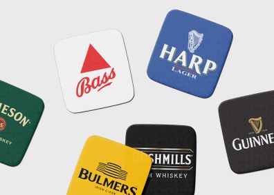Irish (mostly) Beer Coaster Set 6-Pack
