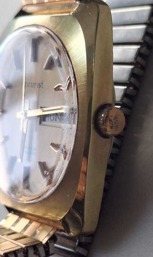 Vintage Accurist 21 Jewels Automatic Watch - Gold Tone