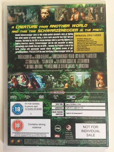 Predator & Predator 2 (Arnold Schwarzenegger & Danny Glover) [2xMovie DVDs]