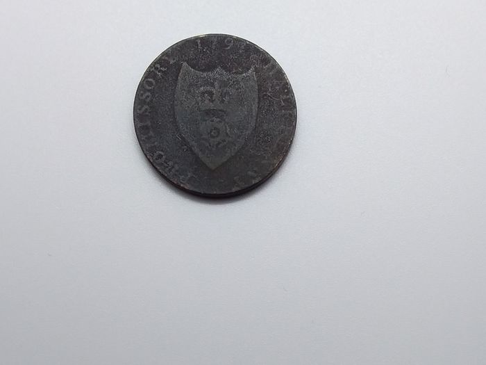 Sr Bevois  Southampton Promissory Half Penny 1791