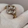 Sterlin silver ring with Morganites and Diamonds Image 8