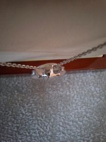 White gold necklace