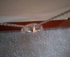 White gold necklace