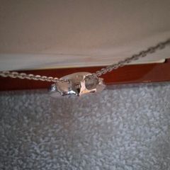 White gold necklace