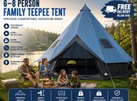 main image for ad Family Tent  Teepee tent 6 to 8 men tent