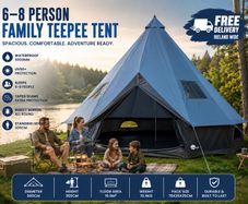 Family Tent  Teepee tent 6 to 8 men tent