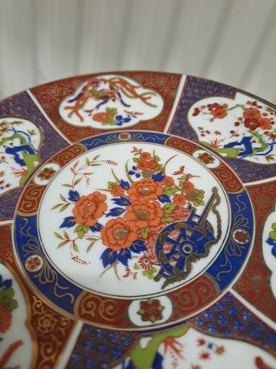 Imari plate with camelias and phoenix