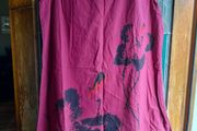 Zanzea 100% Cotton Sleeveless High-Low Dress featuring a vintage-style floral print. 100% cotton. New never worn, ".