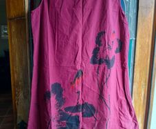 Zanzea 100% Cotton Sleeveless High-Low Dress featuring a vintage-style floral print. 100% cotton. New never worn, ".
