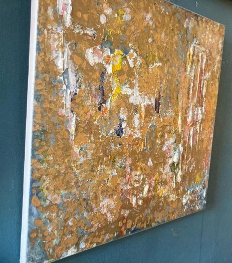 Architectural Opulence Meets Quiet Luxury Original Abstract Art Irish Artist Gold Art Gold Painting