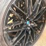 22" Staggered BMW Black Alloy Wheels with Tires & Spacers Image 4