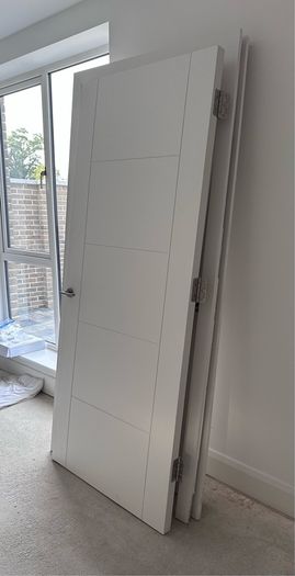 Iseo White 5 Panel Internal Timber Doors For Sale
