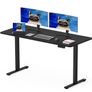 120 x 60cm Electric Standing Desk ONE PIECE DESKTOP Height Adjustable Desk Sit Stand Image 2