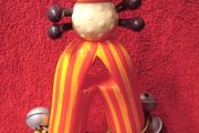 Vintage Battat Baby Rattle toy  ( A is for Ant )