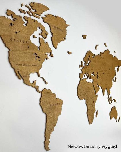 2D Classic Version Map of The World Country Borders and Names