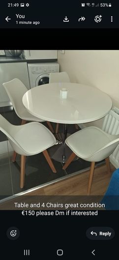 Table and Chairs
