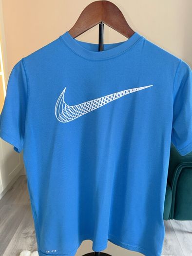 Boys Blue Short Sleeve Nike DRI Fit T-Shirt