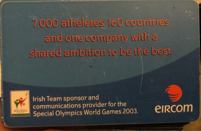 Special Olympics World Games 2003 Callcard (1320)