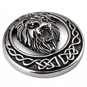 Roaring Lion Oxidized Brooch / Lapel Pin
