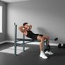 4-Levels Adjustable Weight Bench Fitness Equipment with Barbell Rack-Black Image 7