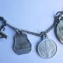 Antique catholic Saints religious many pendants family heirloom necklace Image 5