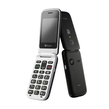 Easco 2434 2G Foldable Senior Mobile Phone - Black/White