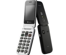 Easco 2434 2G Foldable Senior Mobile Phone - Black/White
