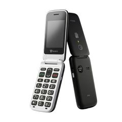 Easco 2434 2G Foldable Senior Mobile Phone - Black/White
