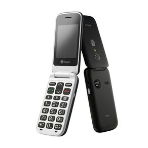 Easco 2434 2G Foldable Senior Mobile Phone - Black/White