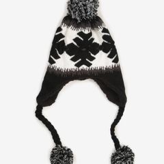 Lovely Knit Hat (with Fluffy Pompoms) + matching gloves available