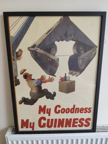 Framed Guinness Collector Ad 60x80cm